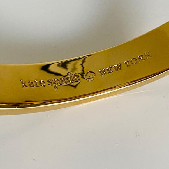 Kate Spade Hole Punch White Enamel Bangle - Picture 5 of 11